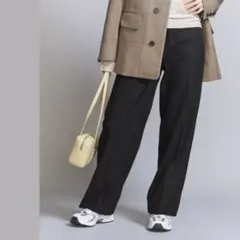 24AW BEAUTY&YOUTH 裏起毛 バックゴム ストレートパンツ