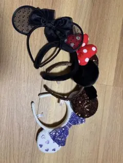 ミニー耳カチューシャ4個セット