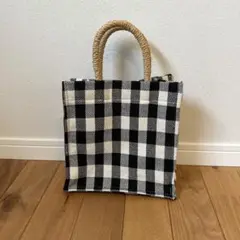 【BEAMS】チェック柄　トートバッグ