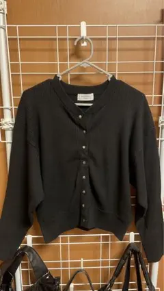 OPAQUE.CLIP ブラックカーディガン