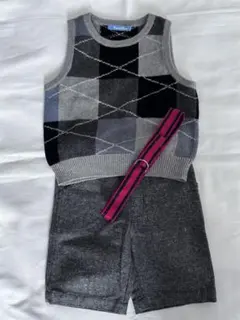 familiar 【90】フォーマル　ベスト　パンツ　ベルト付