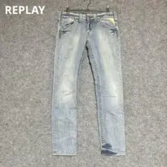 REPLAY スキニーデニム ライトブルー