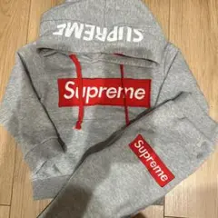 値下げしました Supreme パーカーとパンツセット グレー