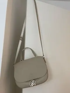 アニエスベー レザー 2wayショルダーバッグ ベージュ