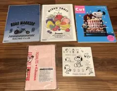 スヌーピー クリアファイル　雑誌　エコバッグ　シール　キャラクターグッズ5点