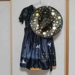 ハロウィン コスチューム ドレスと帽子セット 140cm
