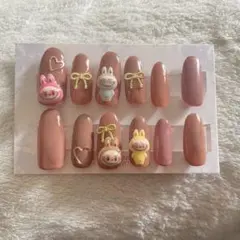 ラブブ　ネイルチップ　ベージュ