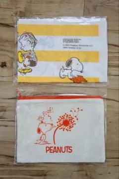 スヌーピー SNOOPY ポーチ 手拭い セット AOKI ノベルティ