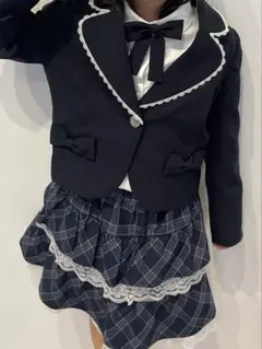 ヒロミチナカノ　フォーマルスーツ　130cm 入学式　卒園式　女の子　リボン