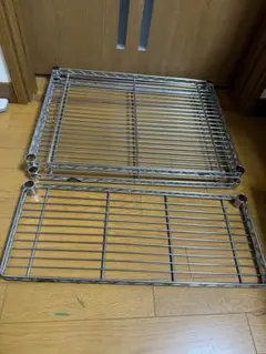 スチール製 2段ラック 組み立て式