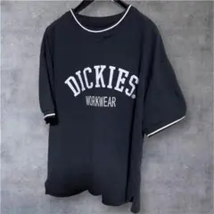 Dickies ブラック ワークウェア Tシャツ