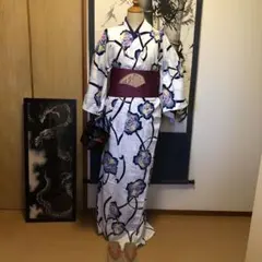 ☆タイムsale☆大柄薔薇＊レトロ浴衣セット