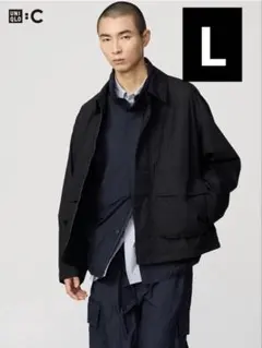 【UNIQLO C】コットンショートブルゾン　L