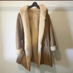 SLOBE IENA フード付きムートンコート