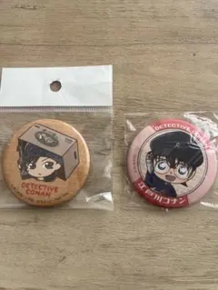 江戸川コナン 名探偵コナン マット缶バッジ ハイカラデフォルメ