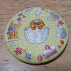 サンリオキャラクター ぐでたま 刺繍バッジ 直径5cm