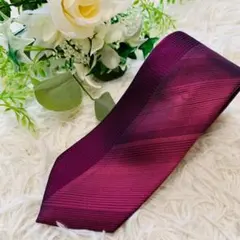 コムサメン　パープル ネクタイ ビジネス　フォーマル 高級感　タグ付き