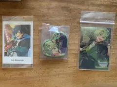 巴日和　　漣ジュン　　　缶バッチ　カード