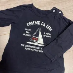 COMME CA ISM 長袖Tシャツ ネイビー