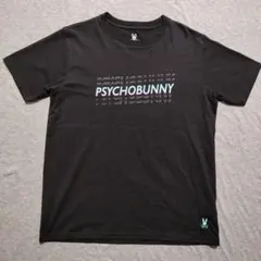 PSYCHO BUNNY サイコバニー ロゴプリント半袖Tシャツ ブラック Mのサムネイル