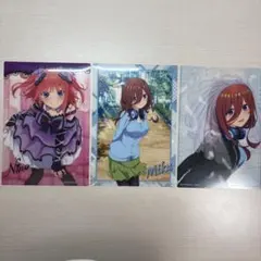 五等分の花嫁　クリアポスター　中野ニ乃　中野三玖　まとめ売り