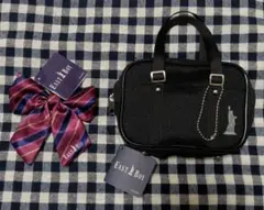 EASTBOY スクールバックミニポーチ リボンキーホルダー