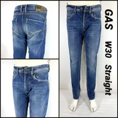GAS ガス ストレート ノンストレッチ W30 Mサイズ 80cmのサムネイル