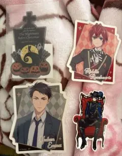 ツイステ　ステッカー　クリアカード　ハロウィン　リドル　デュース　ユウ