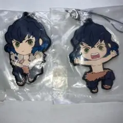 嘴平伊之助 ラバーキーホルダー 鬼滅の刃 グッズ 一番くじ 2個セット