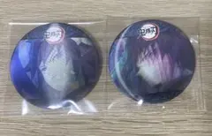 鬼滅の刃 柱カフェ 冨岡義勇 ランダムアニメーション　缶バッジB 2点セット