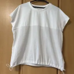 【Cutie Blonde】ホワイト フレンチ袖Tシャツ Mサイズのサムネイル