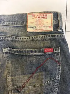 【USA製】90s GUESS JEANS W32 ボタンフライ 色落ち良