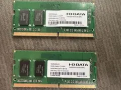I-O DATA DDR4 メモリ 2400 4GB 2枚