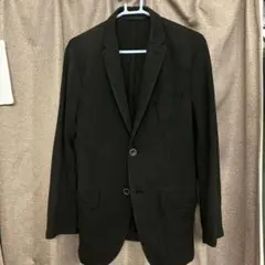 【UNIQLO】ブラック テーラードジャケット 2ボタン メンズ