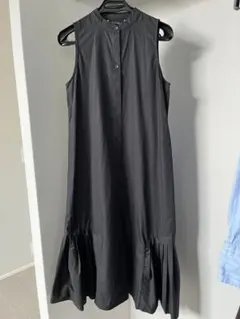 ZARA 黒 ノースリーブ ロングワンピース M