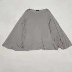 グリーン 現HYKE ハイク◇フレア袖カットソー ロンT 長袖 ゆったり Fのサムネイル