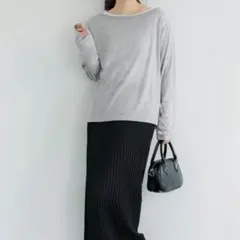 グレー 長袖 Tシャツ Sサイズのサムネイル