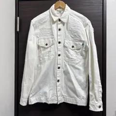DIESEL ダメージ加工 デニムジャケット ホワイト