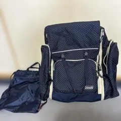 Coleman ネイビー ドット柄 リュック
