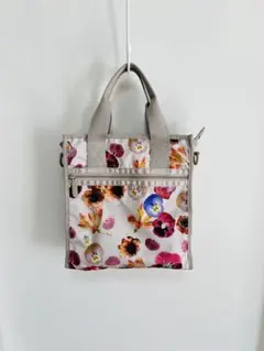 レスポ　花柄　フローラルメモリー　パンジーフローラル　2wayショルダーバッグ