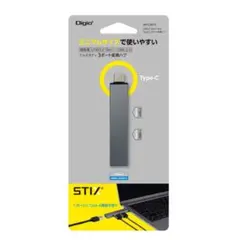 Digio ミニマムアルミハブ Type-C 3ポート変換ハブ/グレーのサムネイル