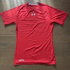 Under Armour heatgear レッド トップス　XL