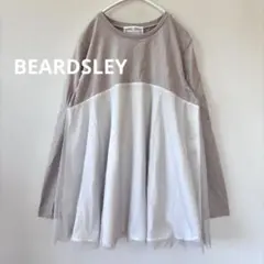 【極美品】BEARDSLEY チュール切替カットソー チュニック ベージュのサムネイル