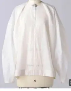 【美品】BLAMINK ブラミンク 22SS完売 ジャガードトップス ブラウス 極美品】ブラミンク フラワージャガードクルーネックブラウス シルク混