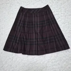 美品♡バーバリーブルーレーベル プリーツ ミニ スカート ノバチェック
