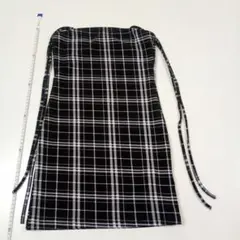 チェック柄 キャミミニワンピース