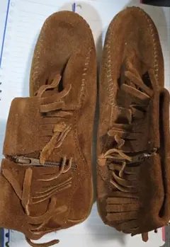 MINNETONKA フリンジブーツ ブラウンのサムネイル