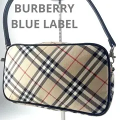 未使用級✨バーバリーブルーレーベル アクセサリーポーチ ノバチェック ショルダー