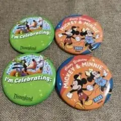 ディズニー ミッキー＆ミニーバッジ 2023年セット