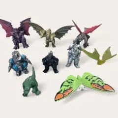 ゴジラ ミニフィギュア 9体セット 食玩 モスラ キングギドラ